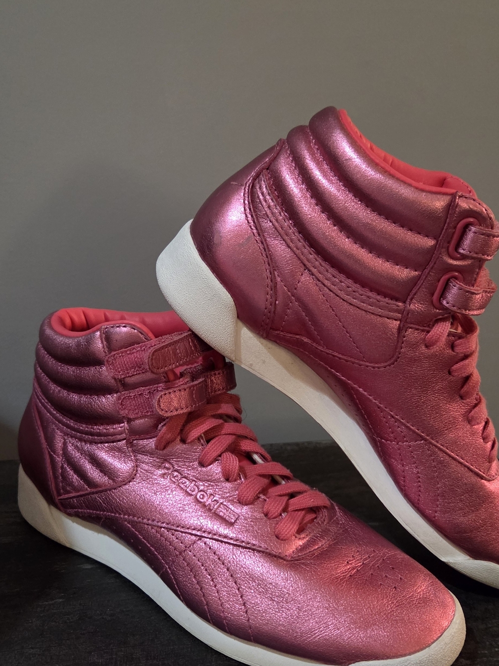 Reebok Metallic Pink High-Top Women's Sneakers